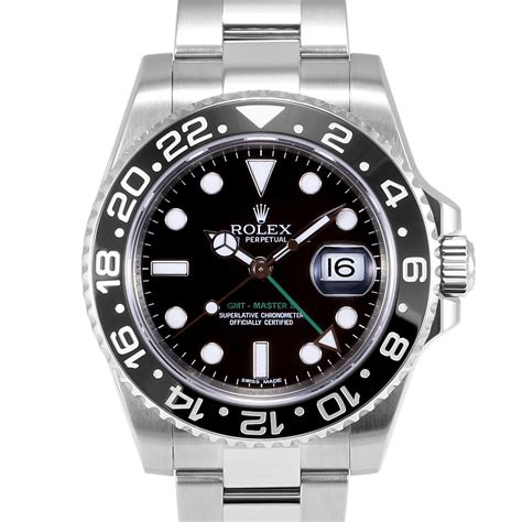 rolex gmt master ii black dial stainless steel men& 39|rolex gmt master 11 price.